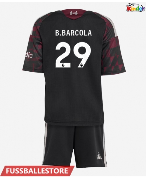 Günstige Liverpool Bradley Barcola #29 3rd trikot Kinder 2026-27 Kurzarm (+ Kurze Hosen)